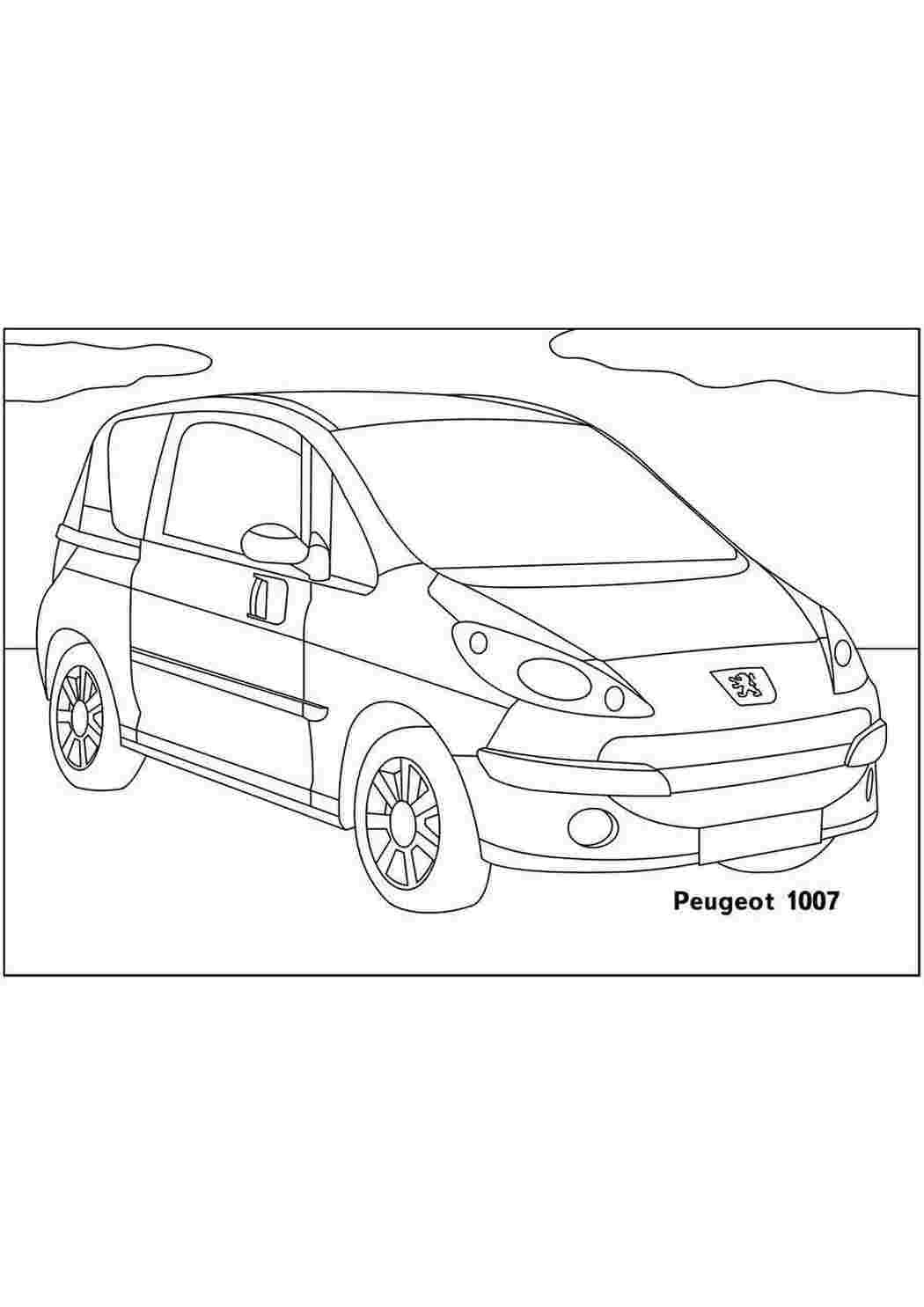 Лада ВАЗ 2120 Надежда раскраска