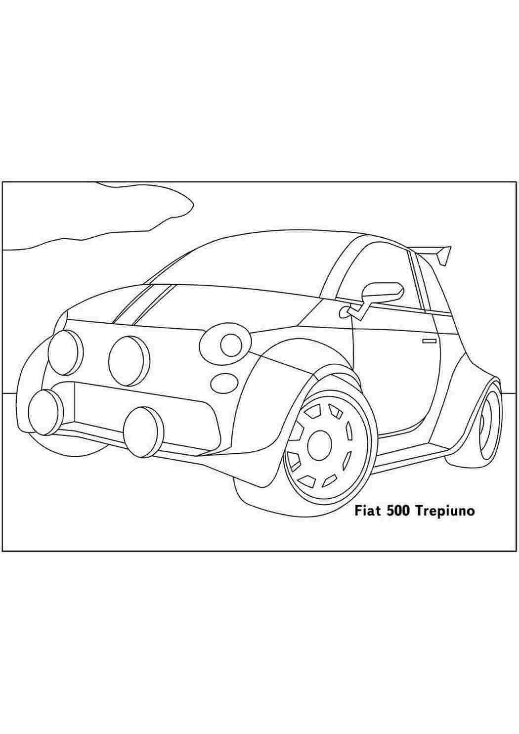 Детские раскраски машины