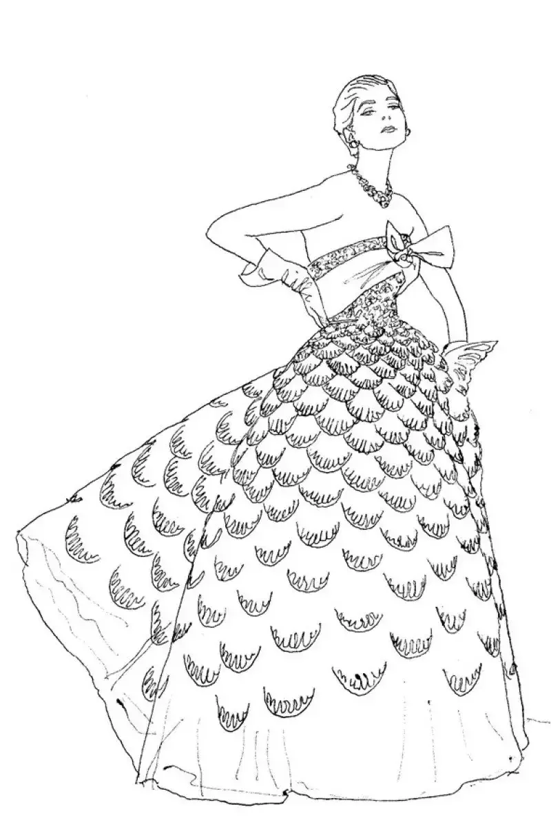 Эскизы одежды разных эпох