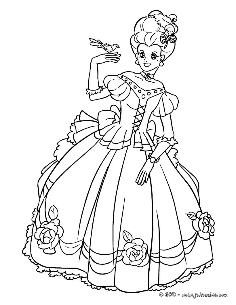 Зарисовки дворянского костюма 18 века