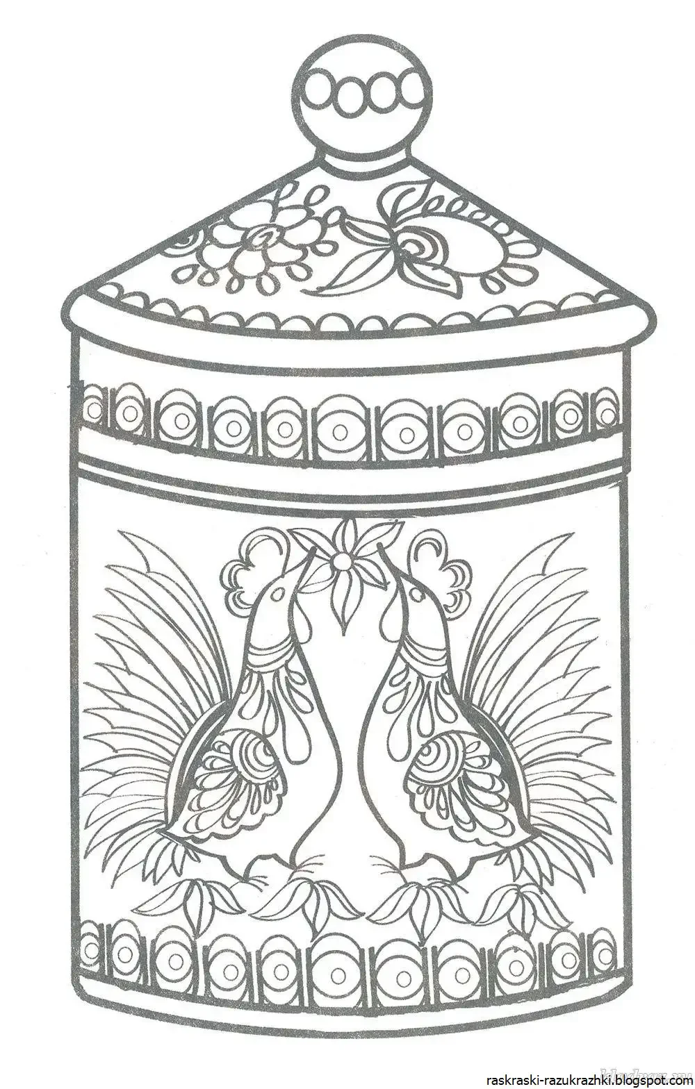 Туес медовый "пчелки" 700 мл