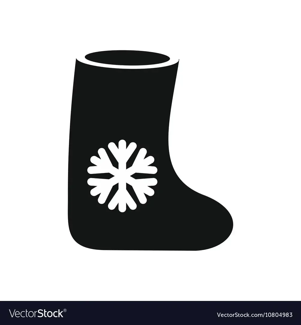 Как нарисовать новогодний носок поэтапно