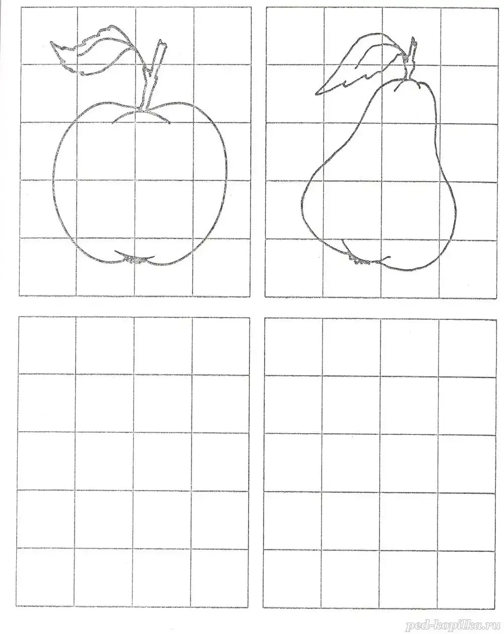 Заштрихуй овощи