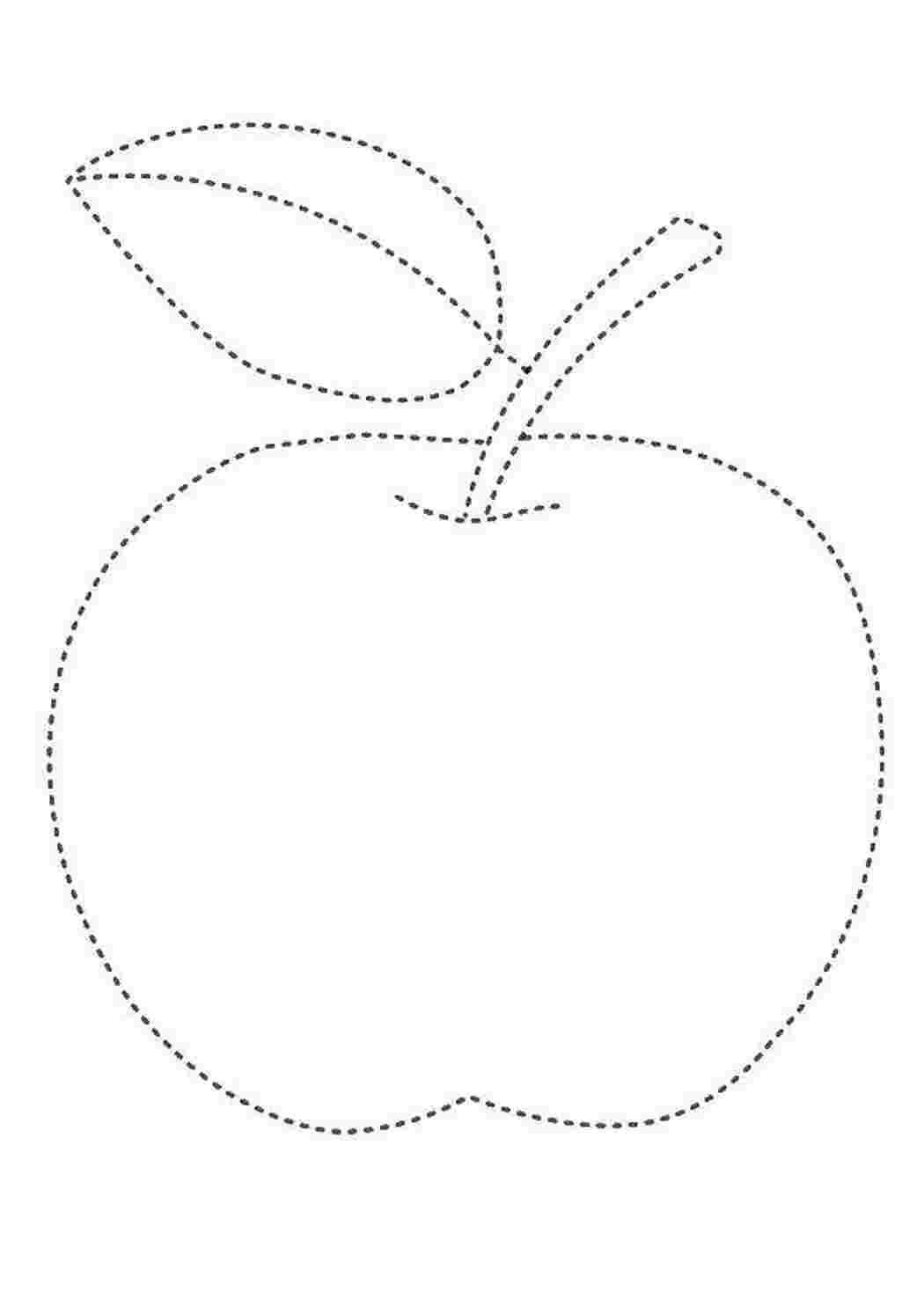 Яблоко раскраска штриховка