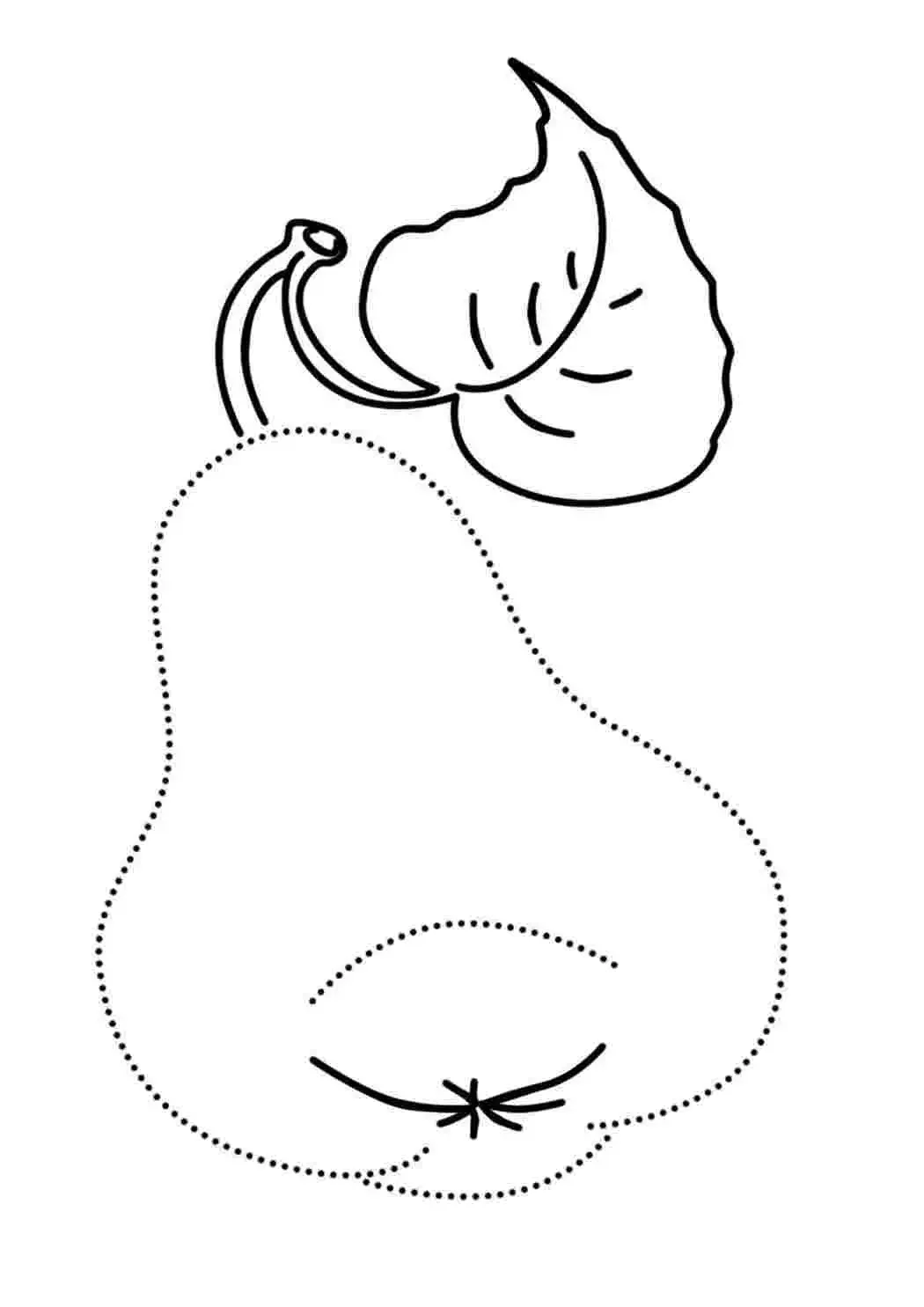 Яблоко раскраска для детей