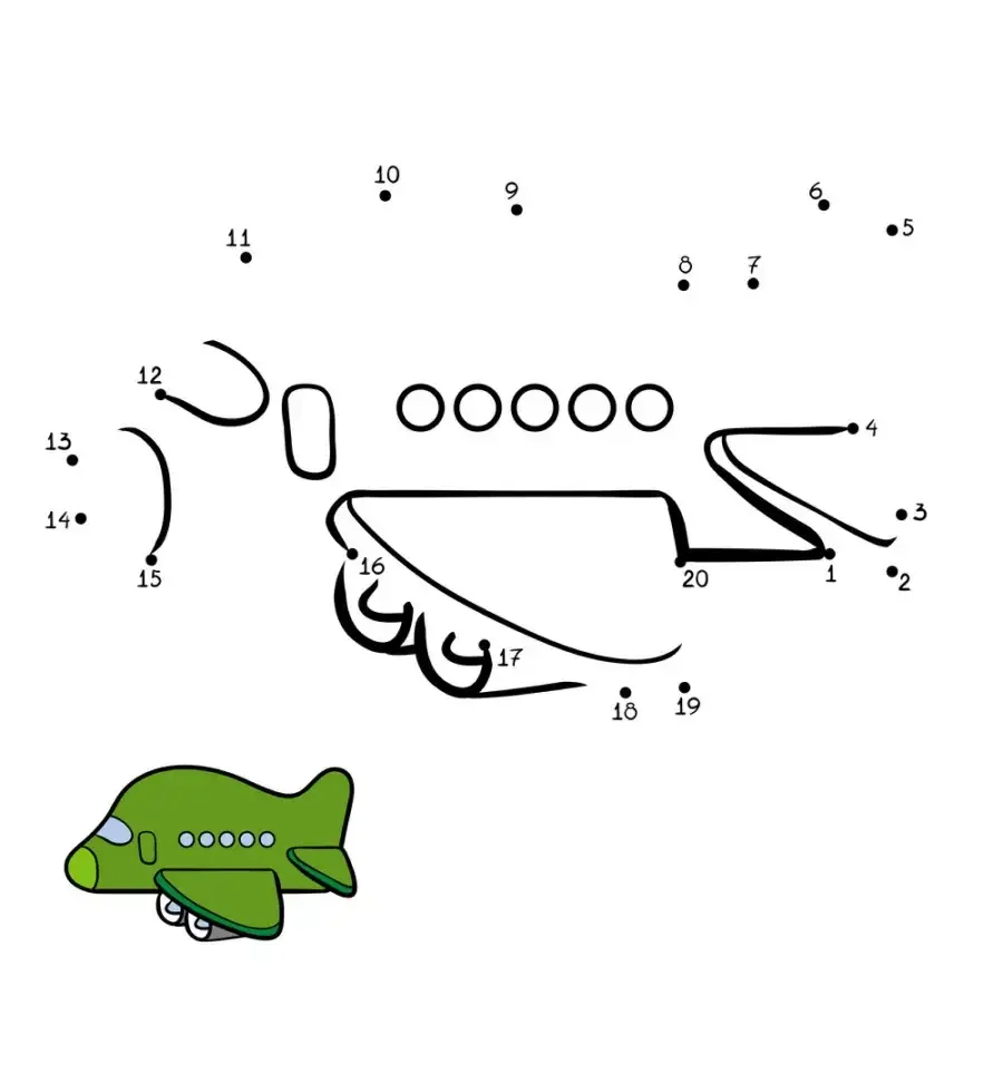 Рисование по точкам крокодил