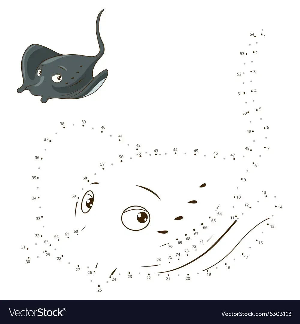 Кит раскраска по точкам для детей