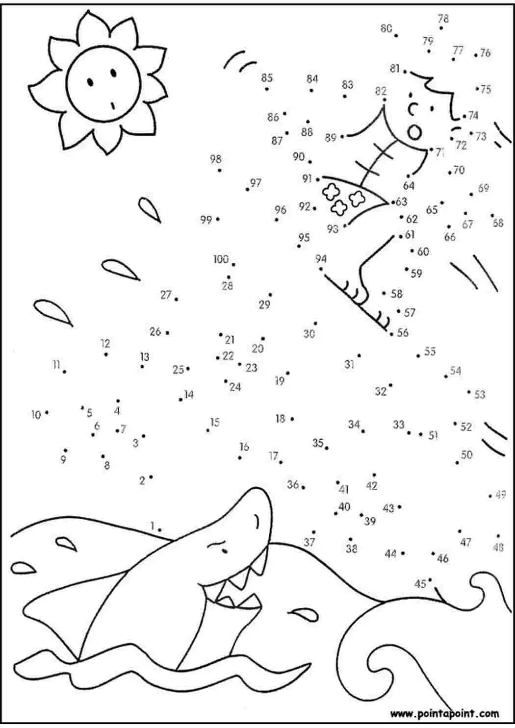 Акула лисица раскраска