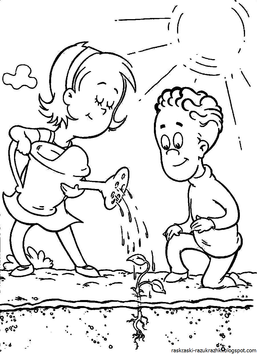 Полотенце раскраска для детей