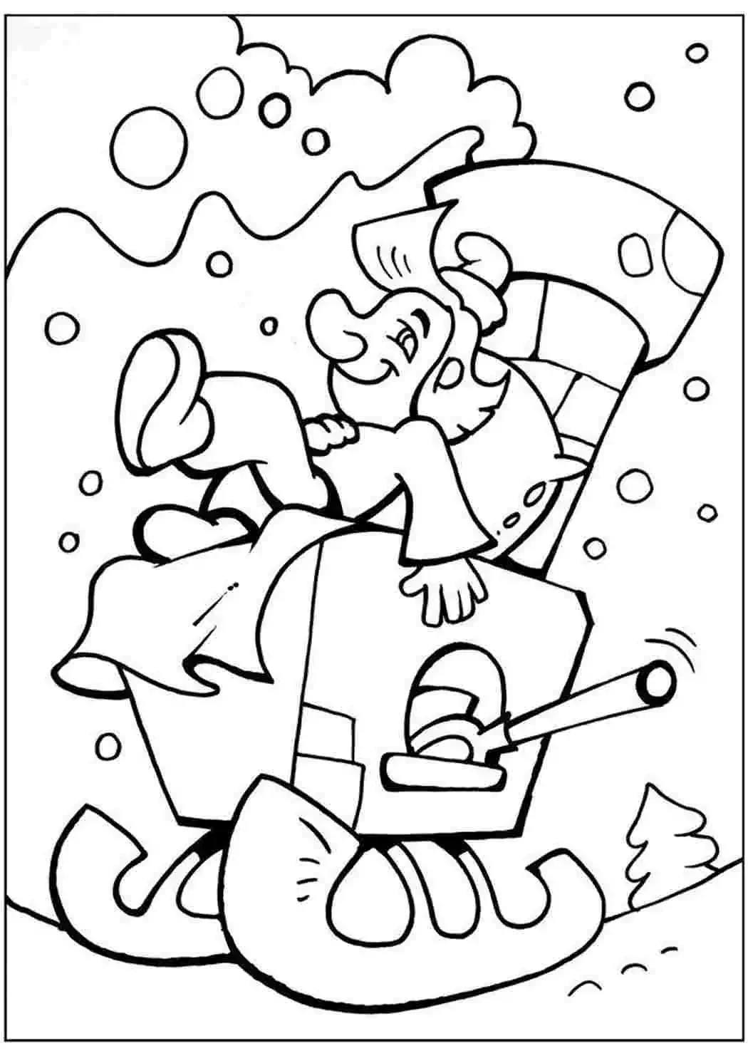 Русская изба с печкой