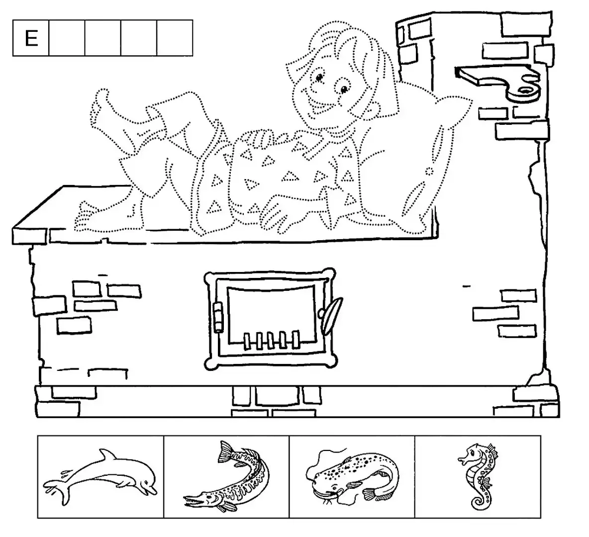 Рисование русская печь