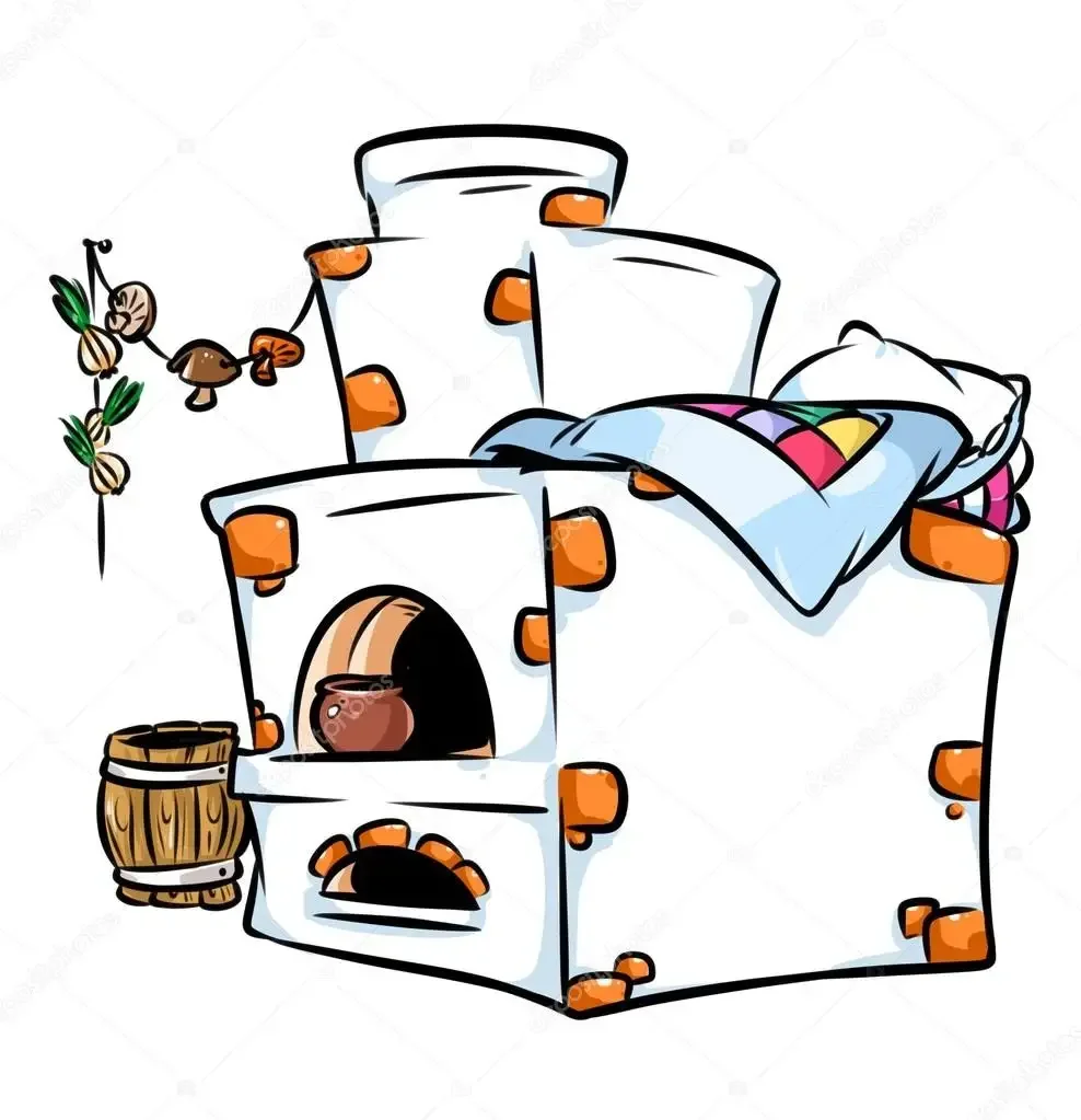 Раскраска по сказке по щучьему велению