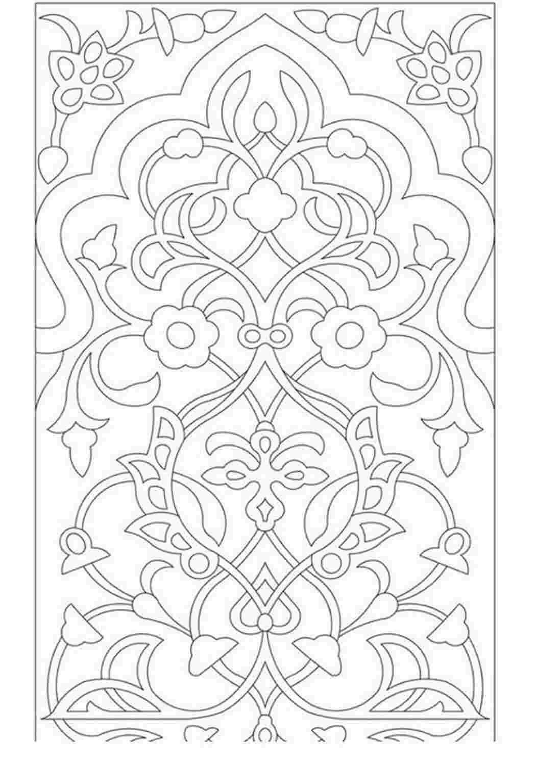 Прямоугольные орнаменты для росписи