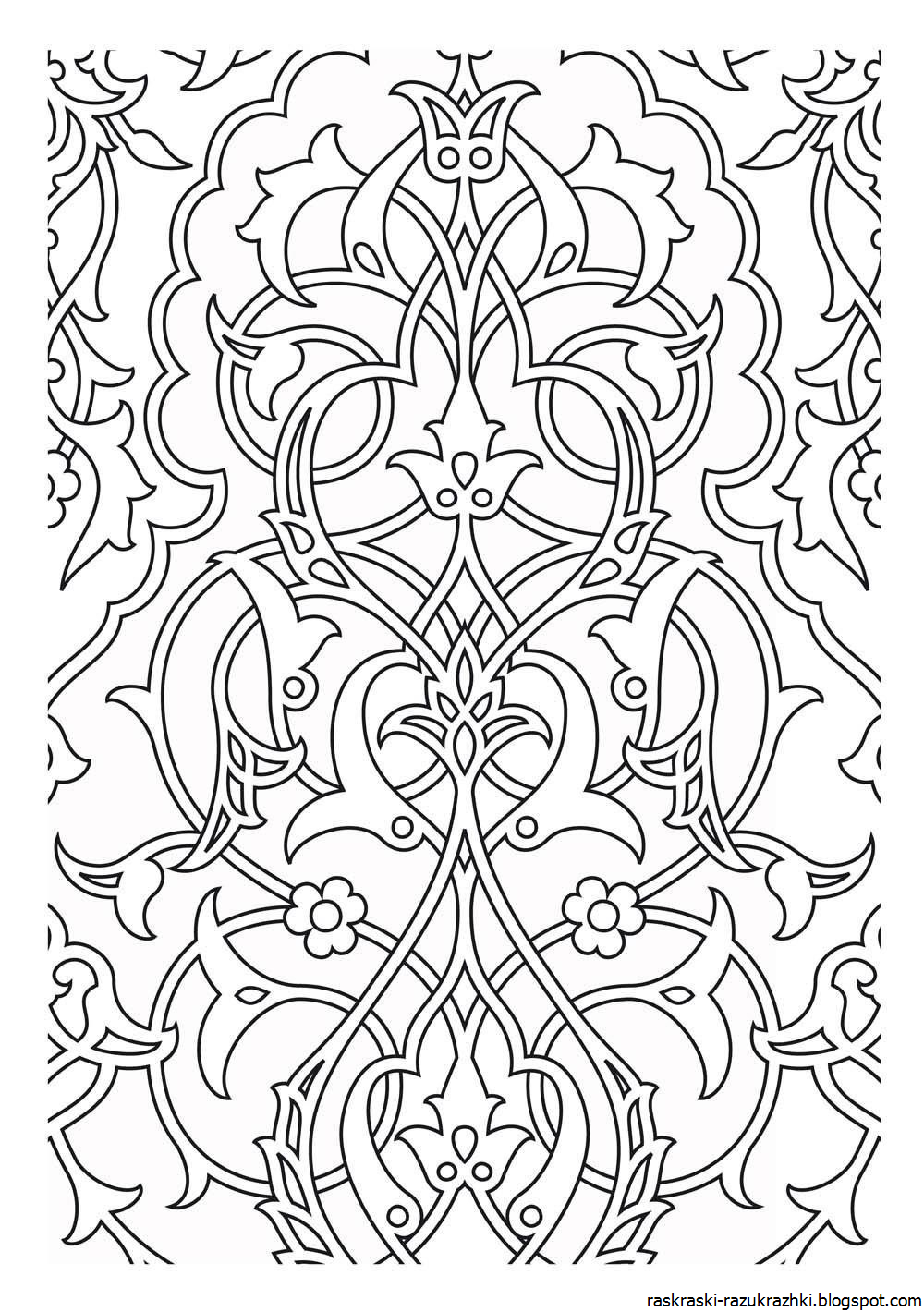 Восточные узоры и орнаменты трафареты