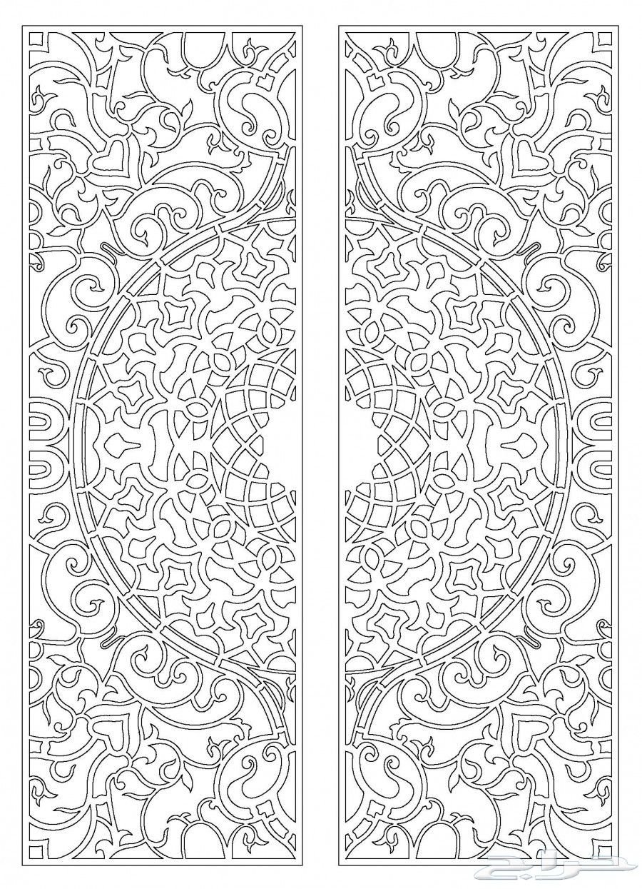 Арабские узоры и орнаменты трафареты