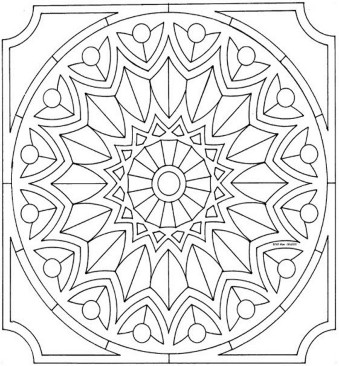 Исламские орнаменты раскраски