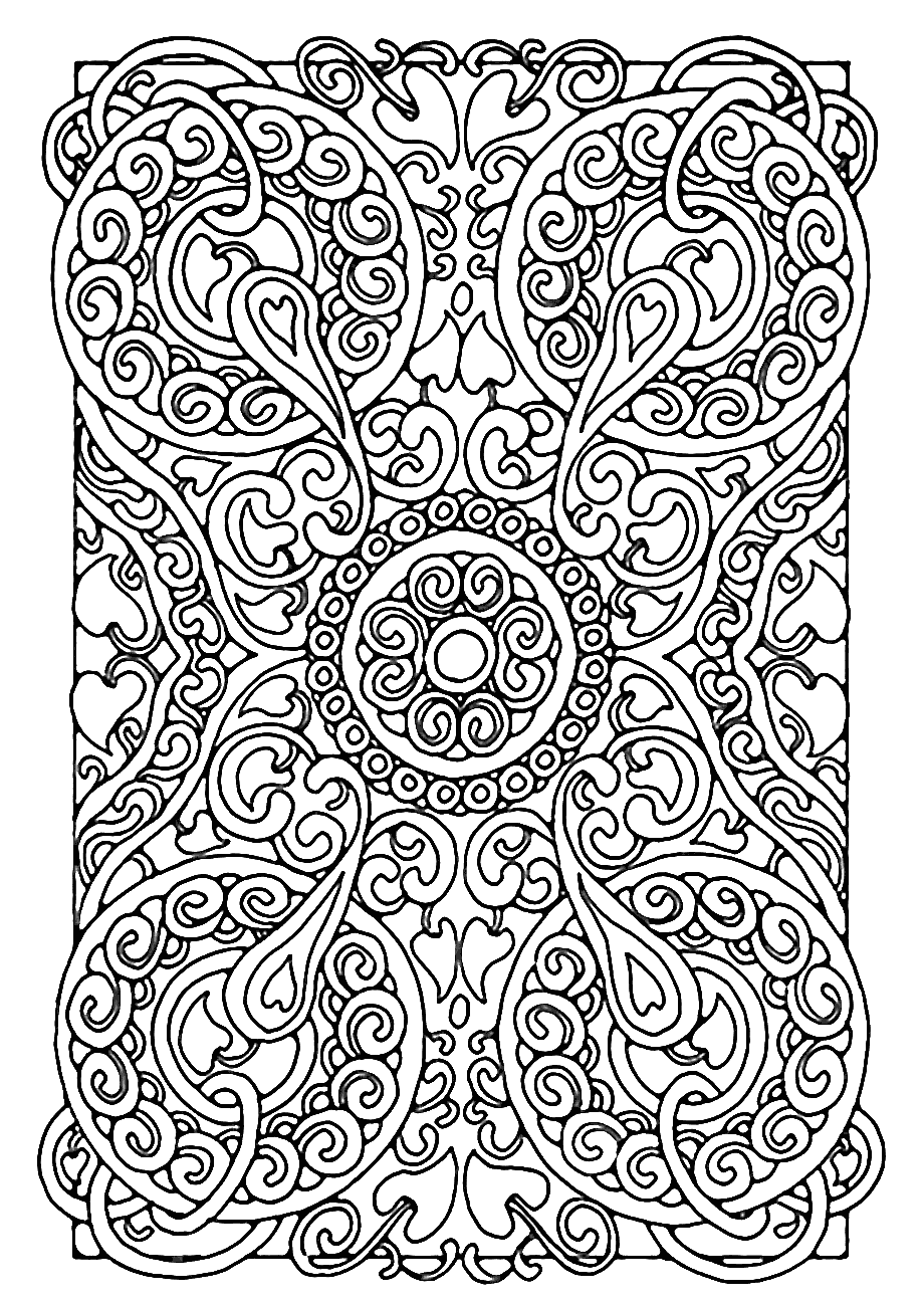 Орнаменты. Раскраска