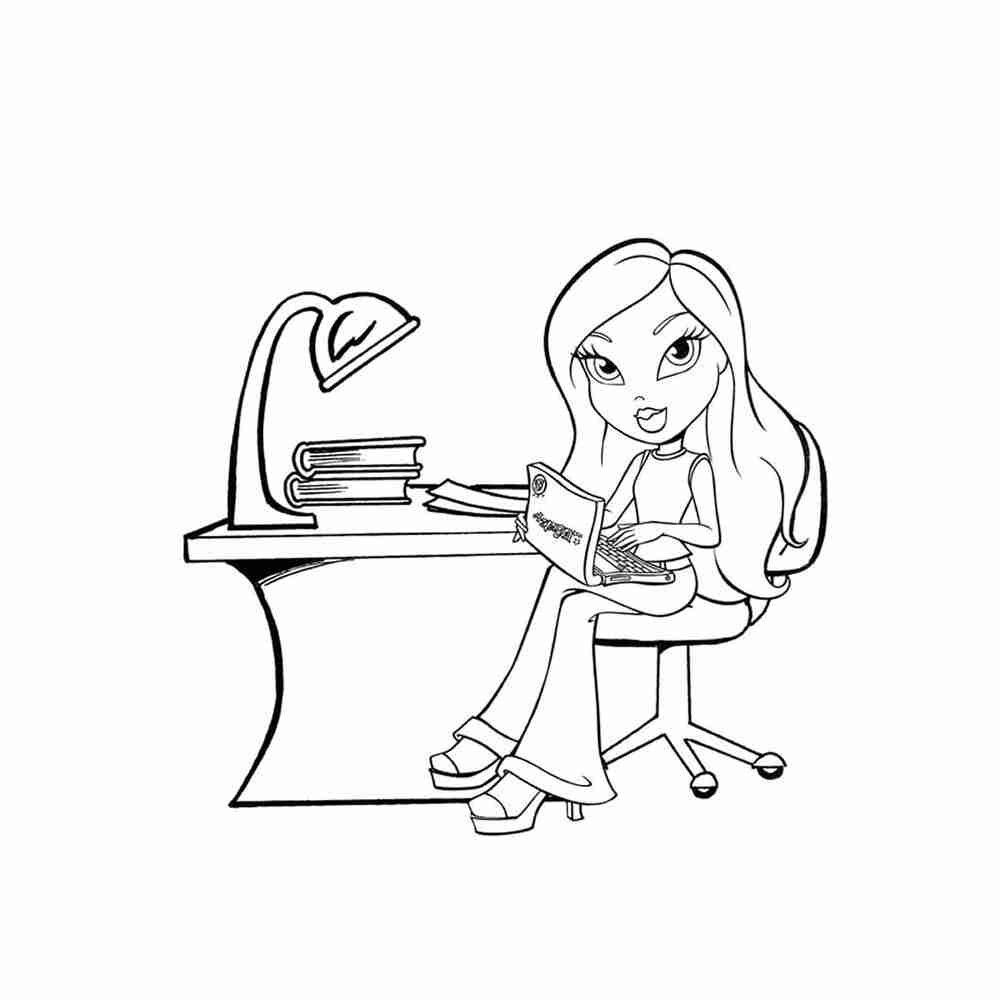 Раскраски черно белые для девочек