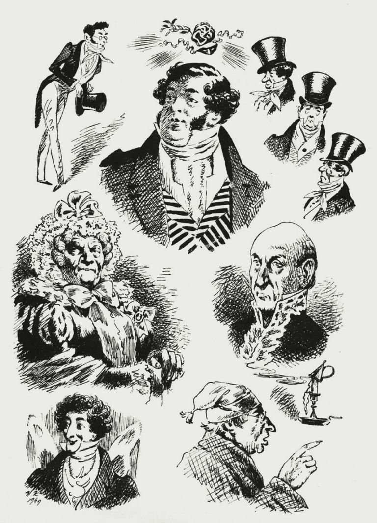 Молчалин и Софья иллюстрации горе