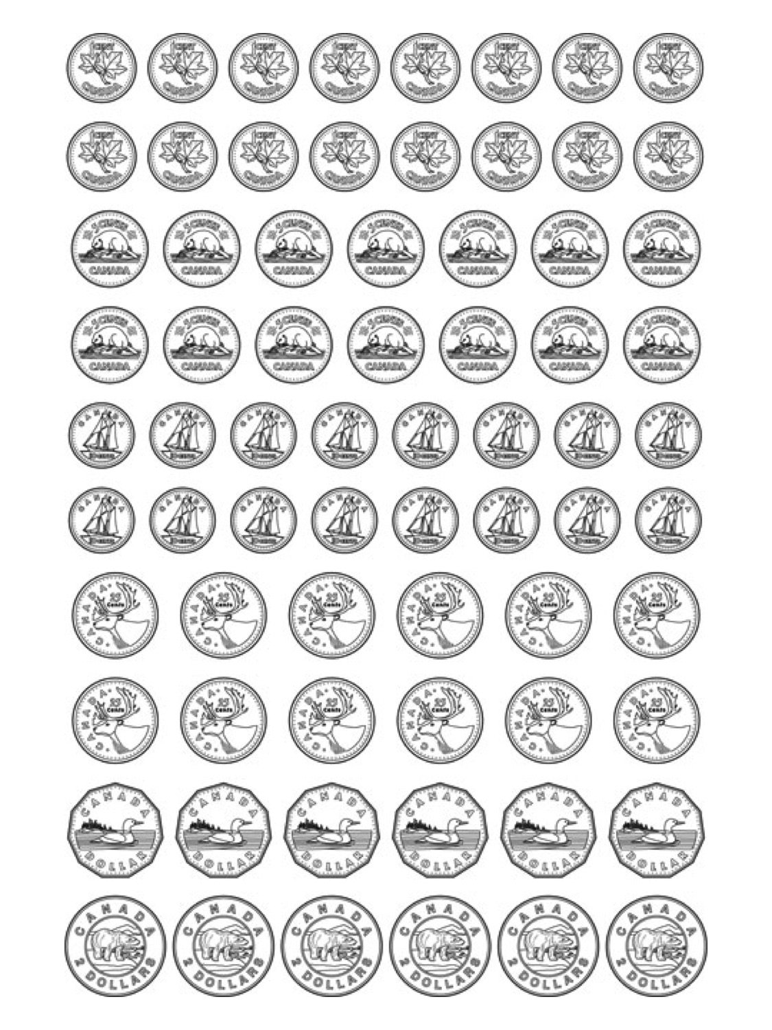 Монета контур