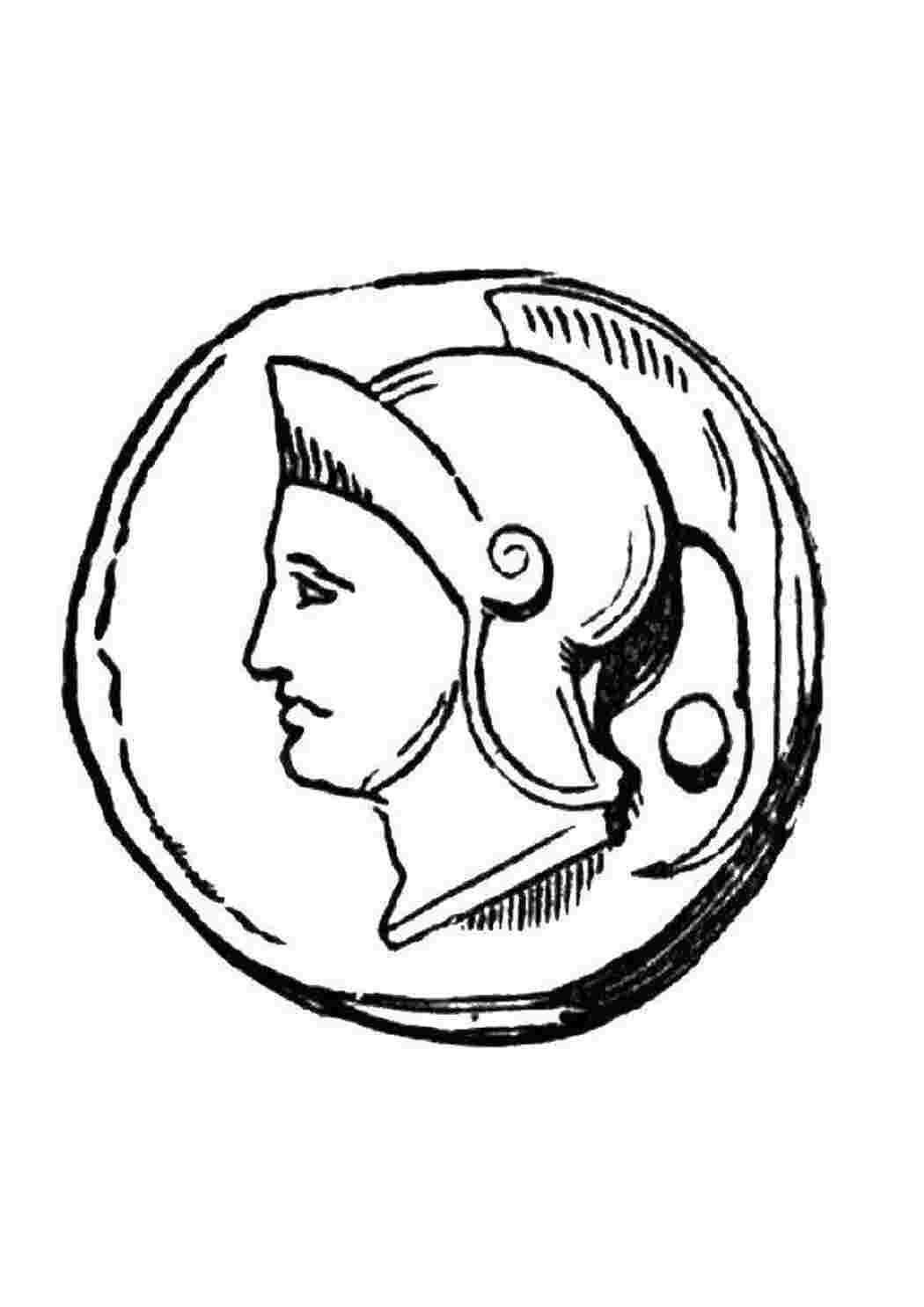 Старинная монета рисунок