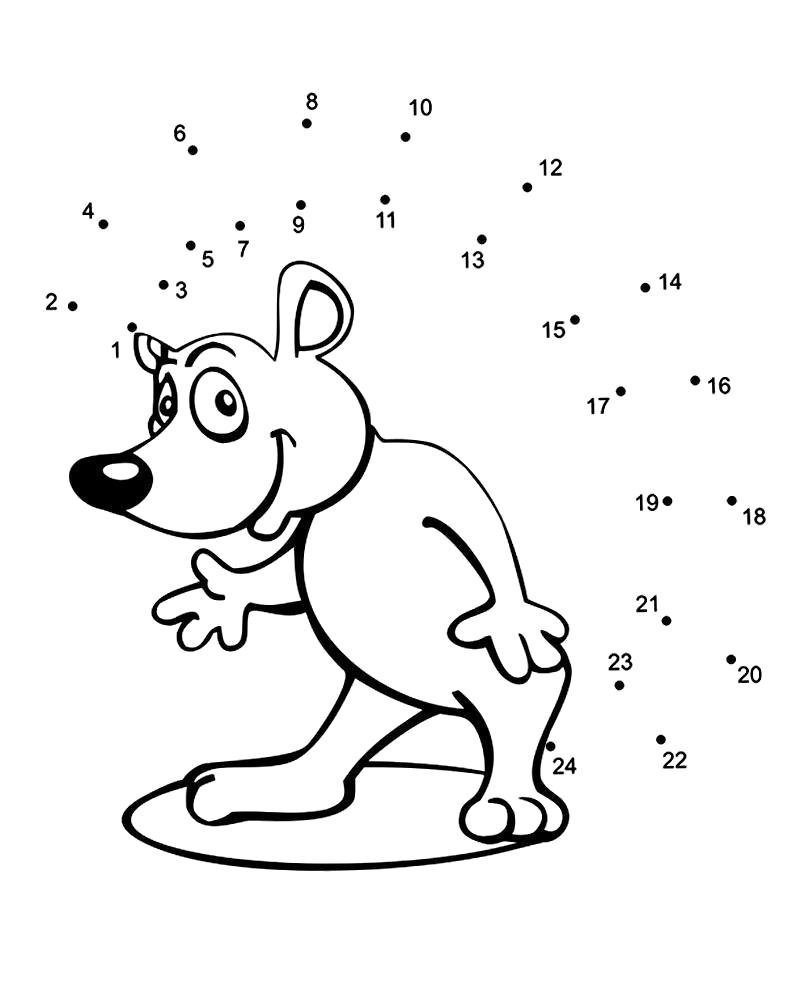 Раскраска по номерам хомячки