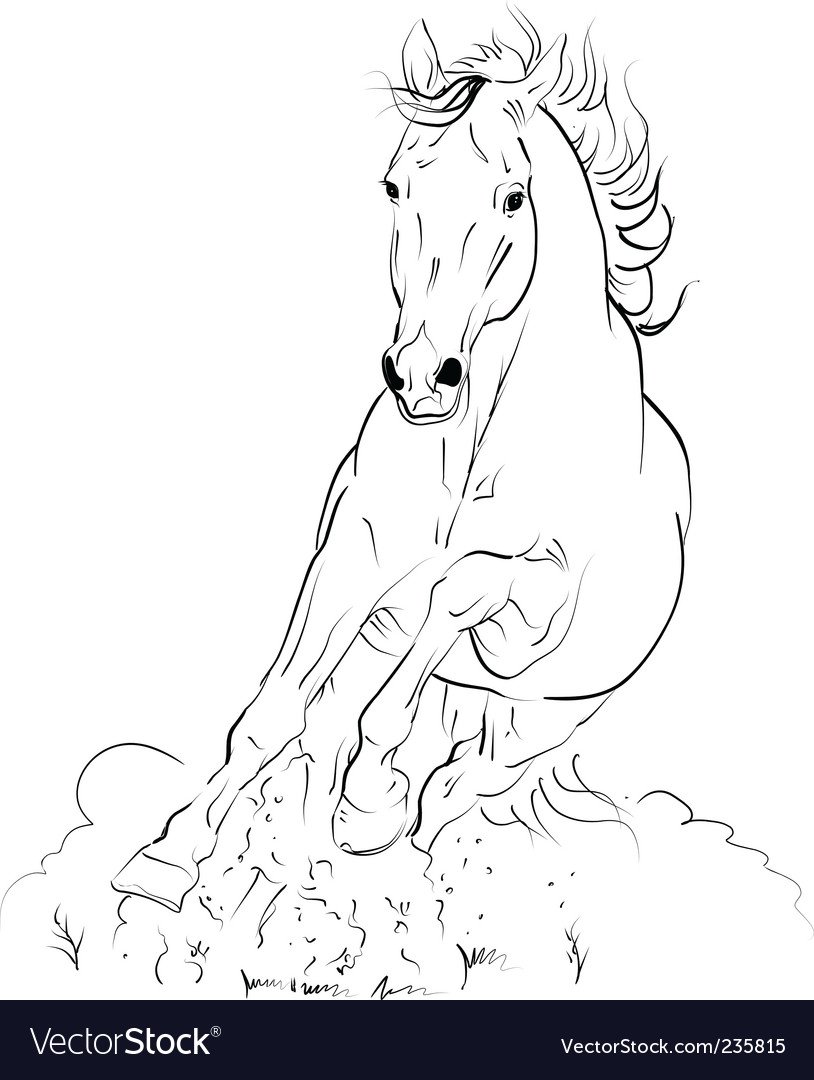 Раскраска. Лошадка