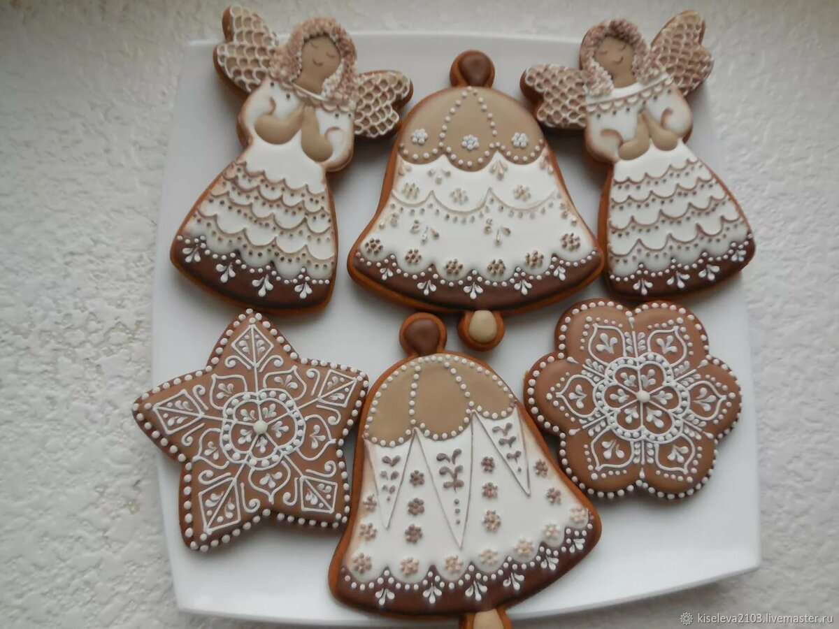 Роспись пряников елочка айсингом