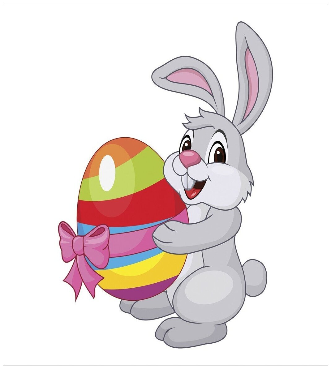 Зайчик белый для детей