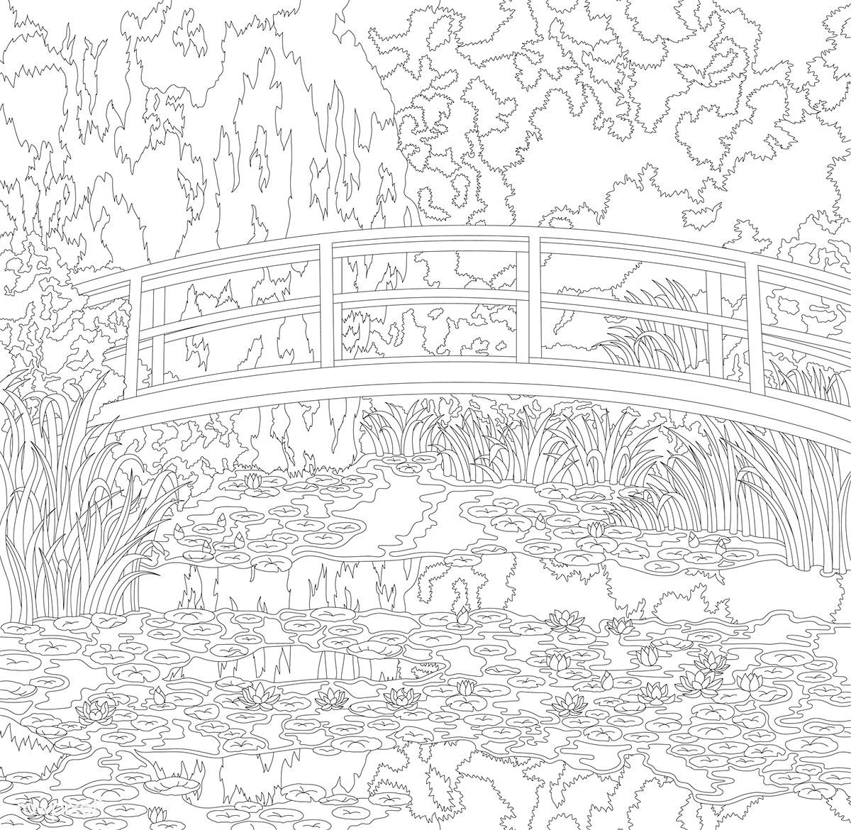 Клод Моне раскраска