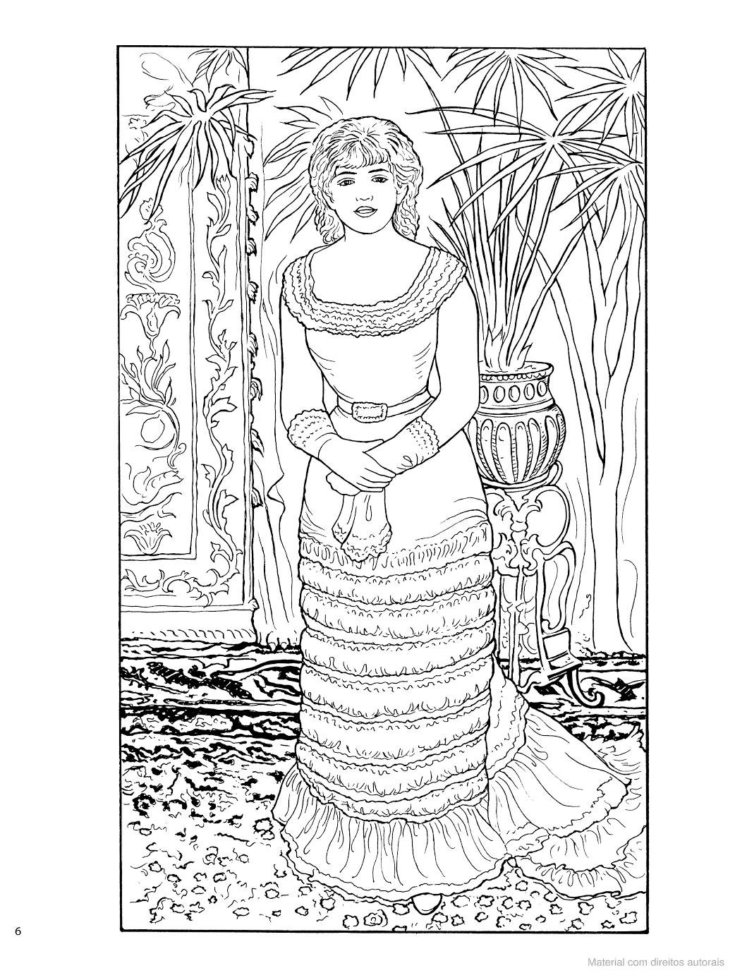 Ренуар раскраска