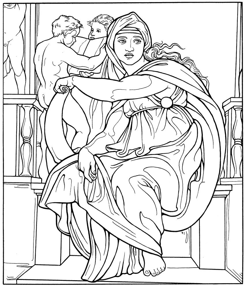 Эпоха Возрождения раскраска