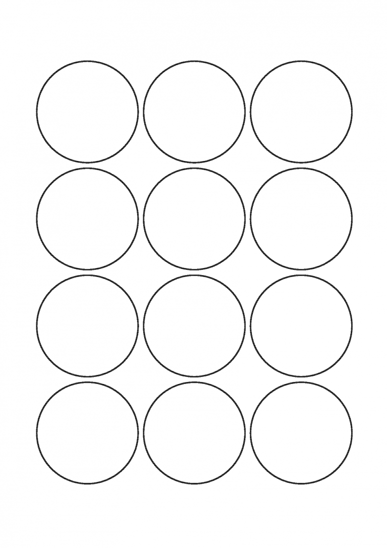 Круг трафарет для вырезания