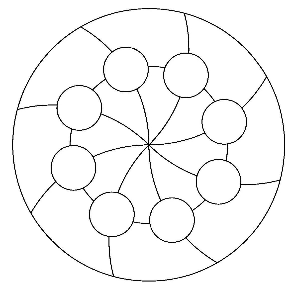 Круг раскраска для детей