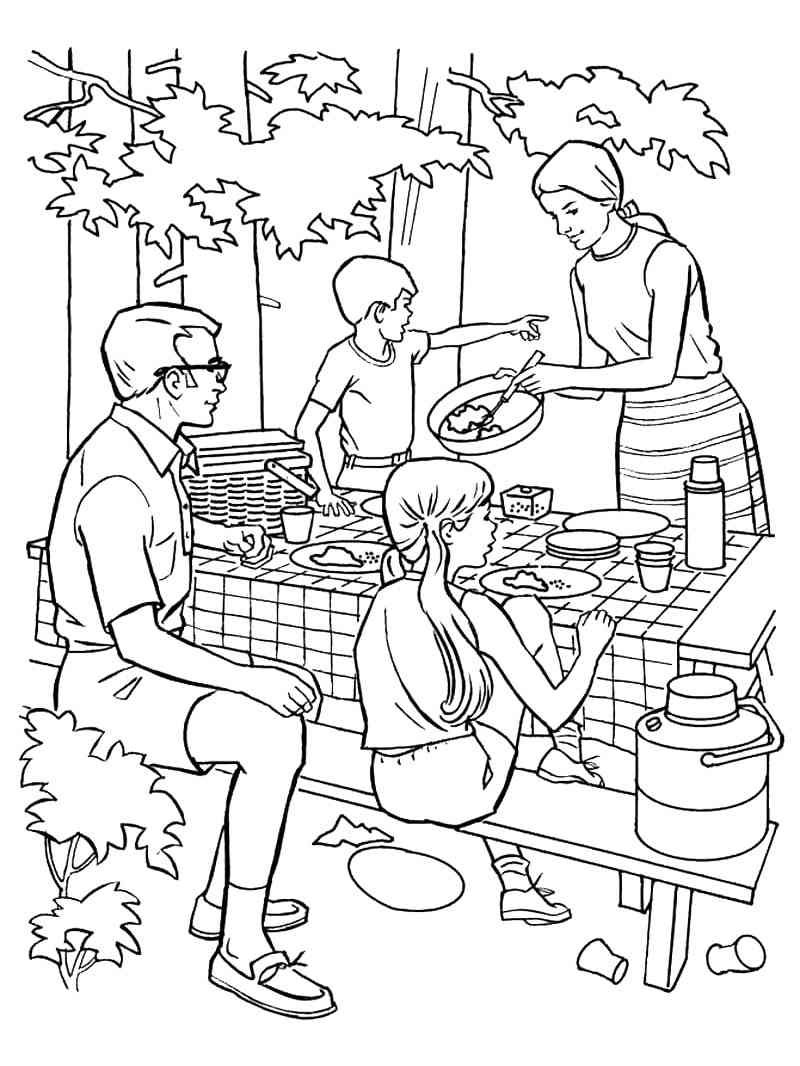 Труд людей осенью раскраска