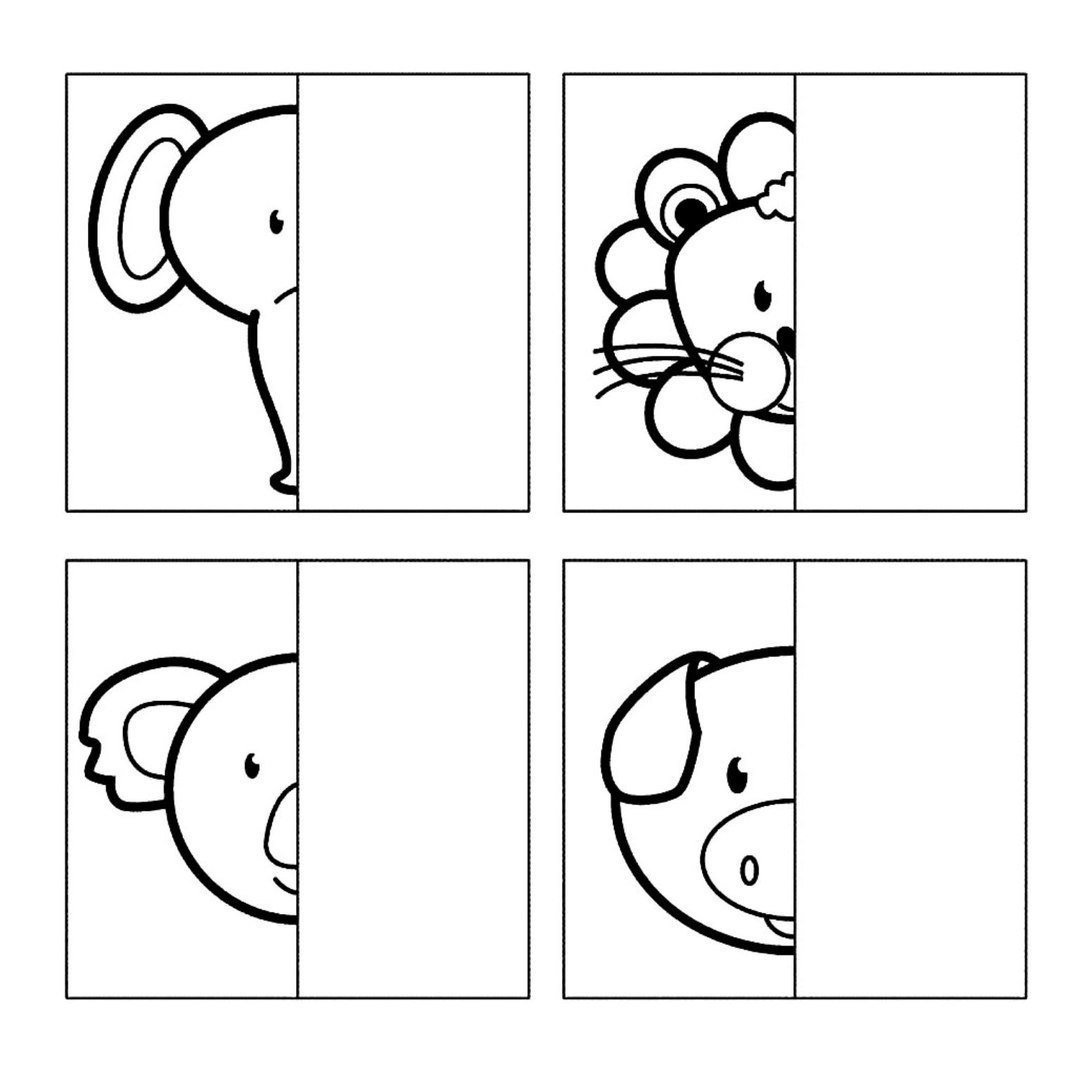 Дорисуй половинку