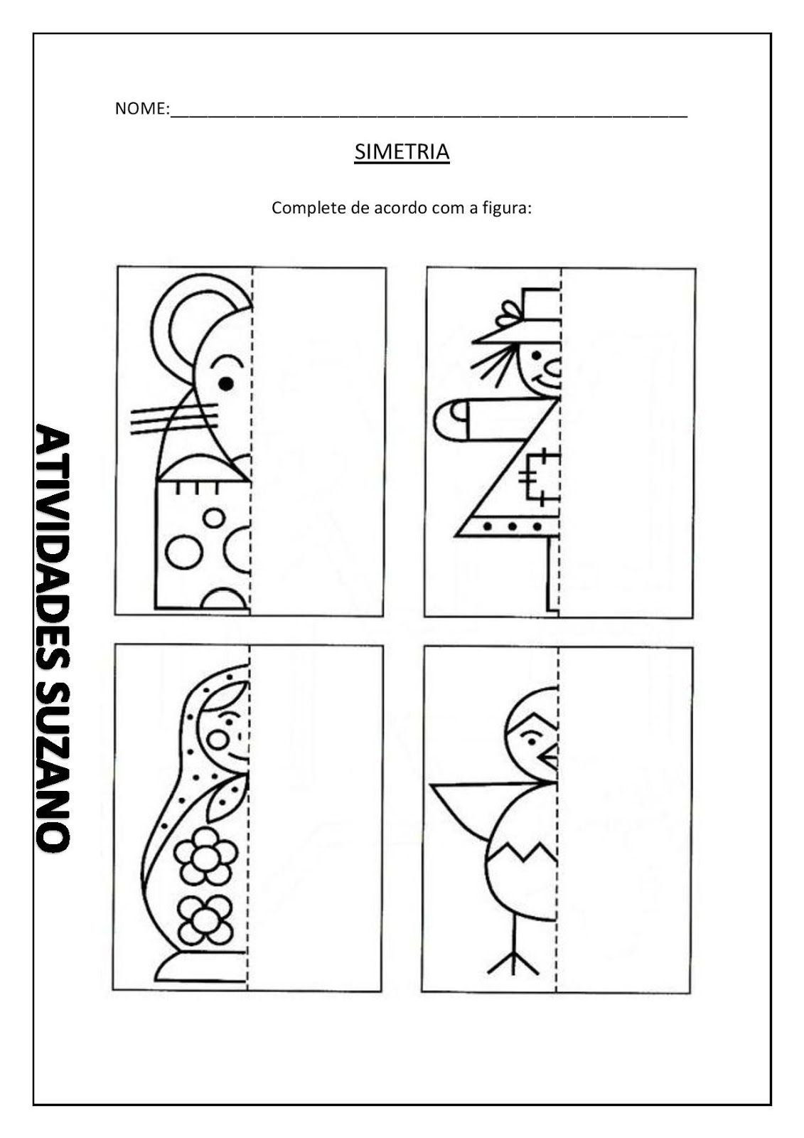 Задания дорисуй вторую половину