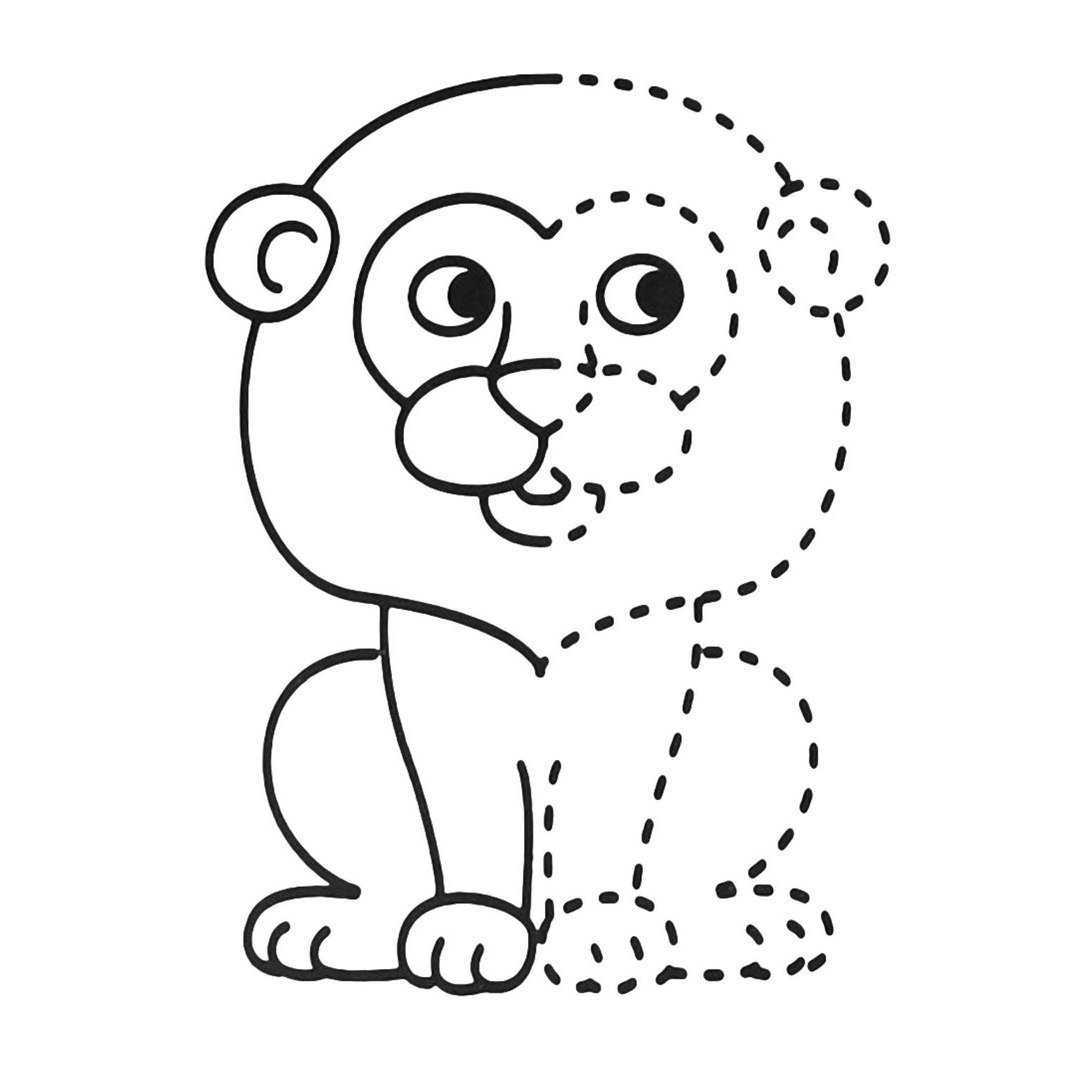 Раскраска дорисуй