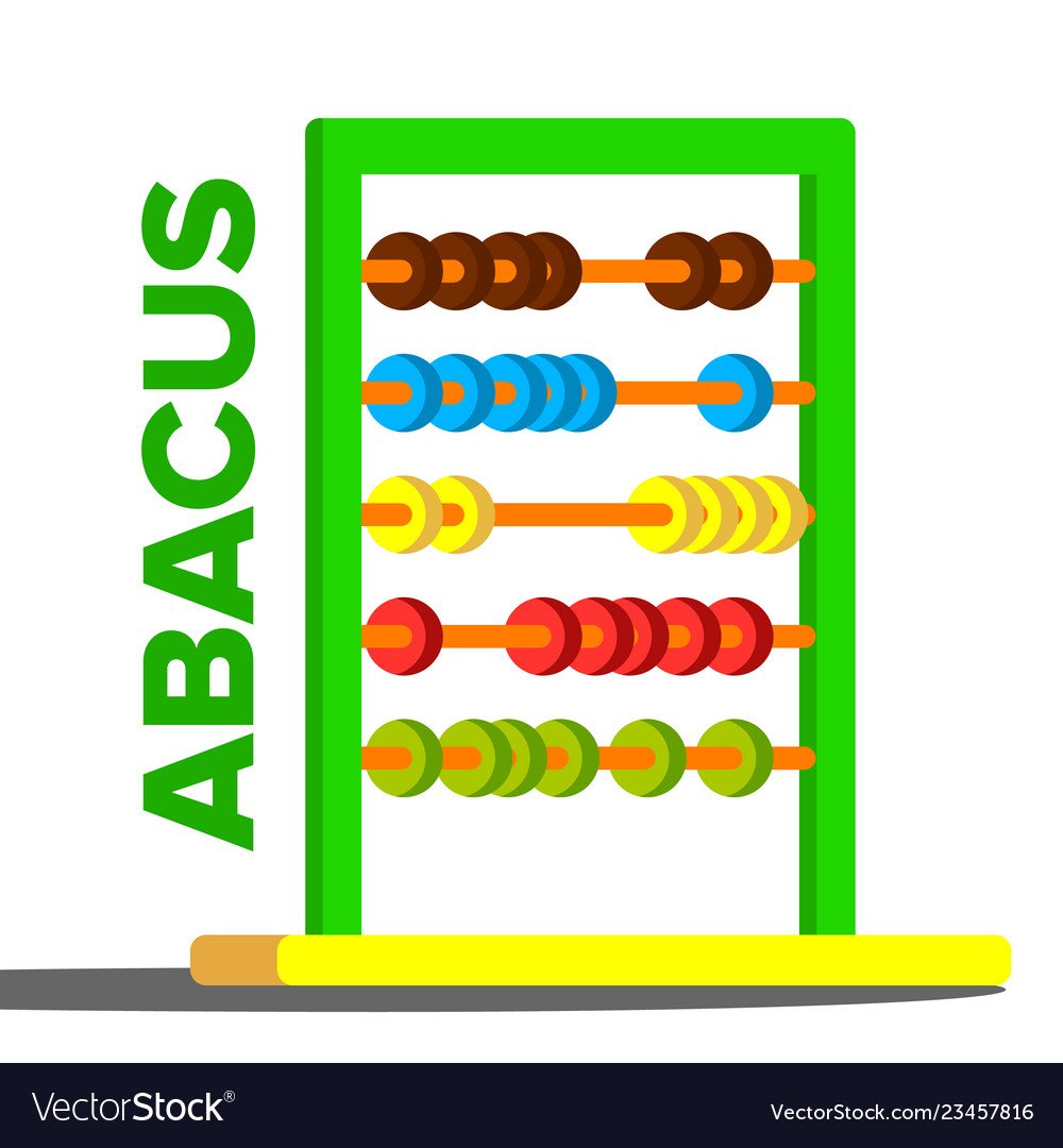 Счеты раскраска