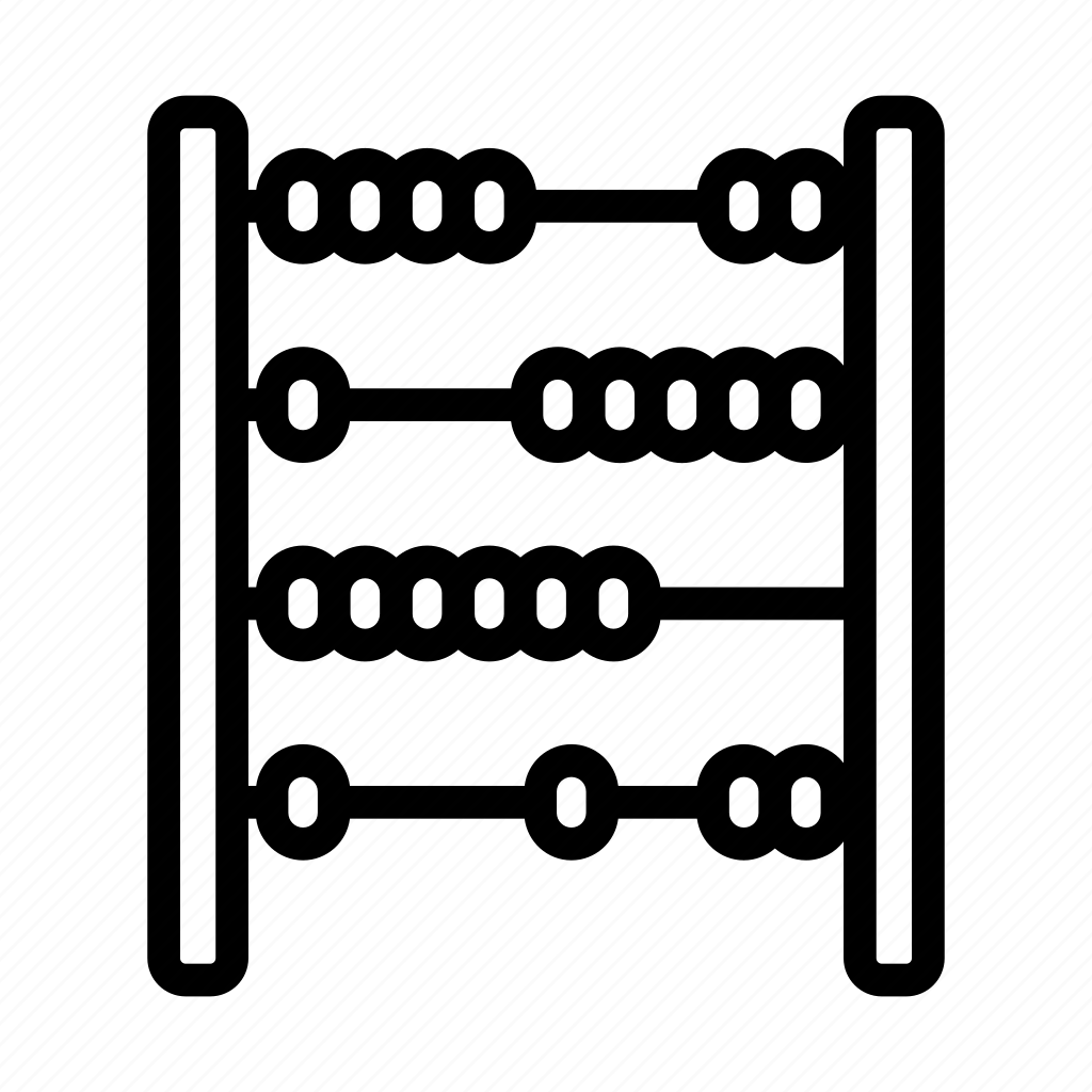 Счеты силуэт