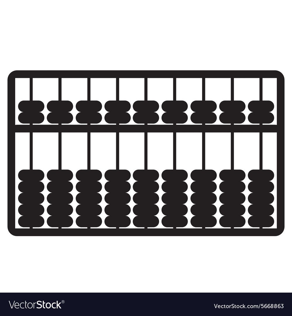 Абакус на белом фоне