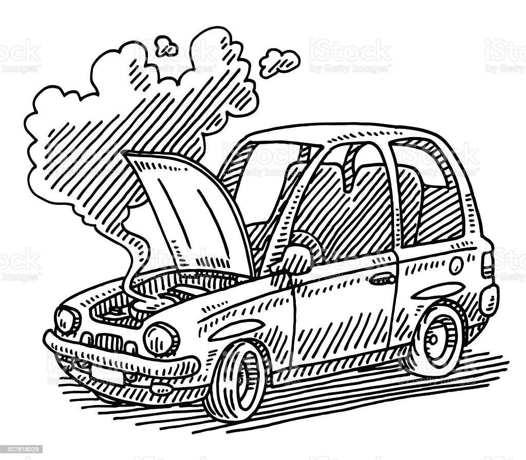 Раскраски автомобили разбитые