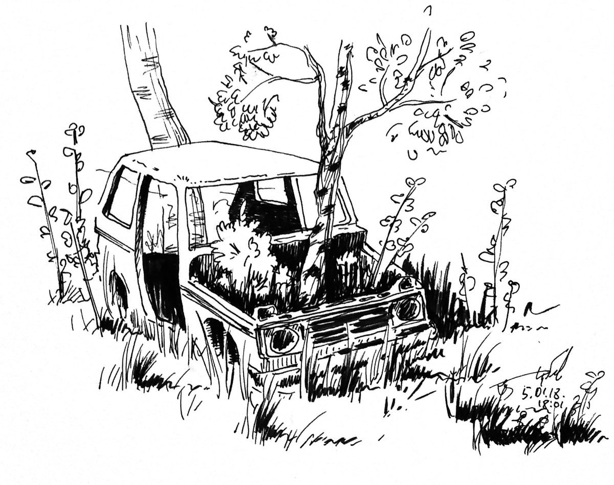 Раскраска машина драг