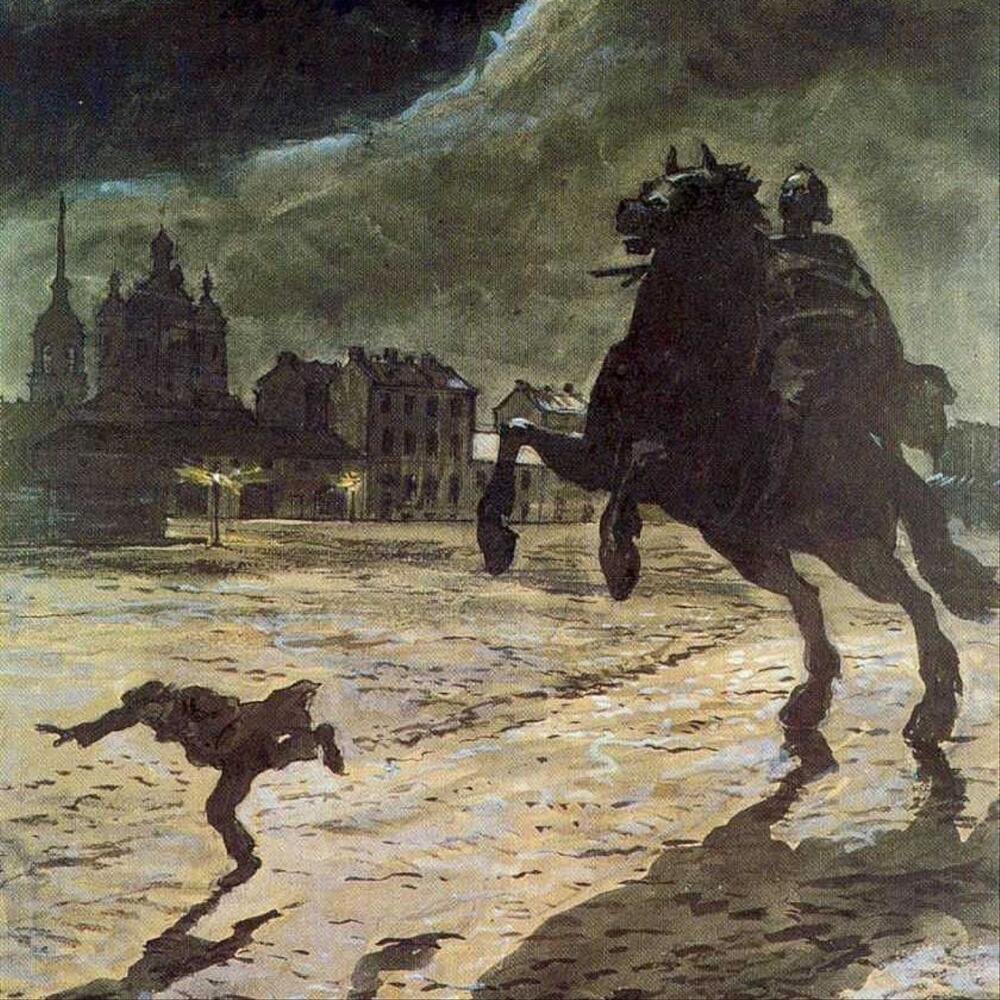 Фронтиспис к поэме а. с. Пушкина «медный всадник», 1905