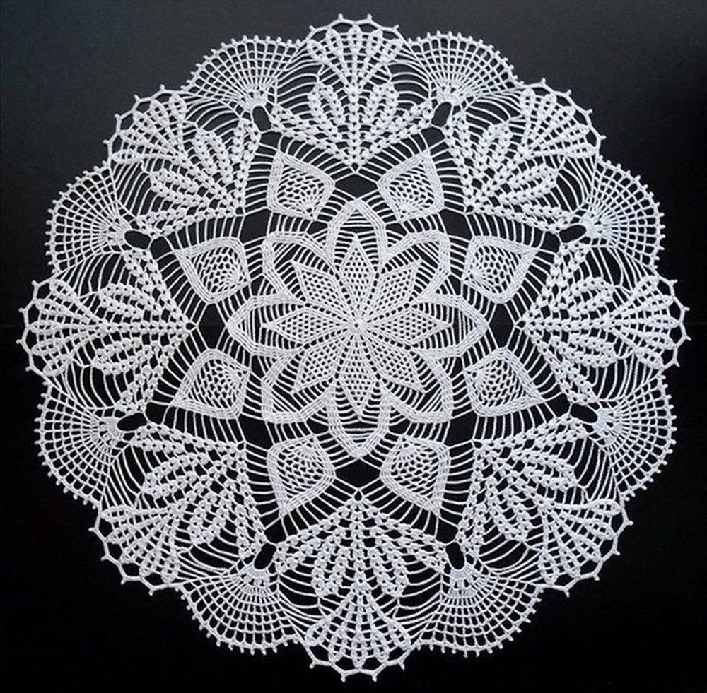 Вязание крючком салфетки