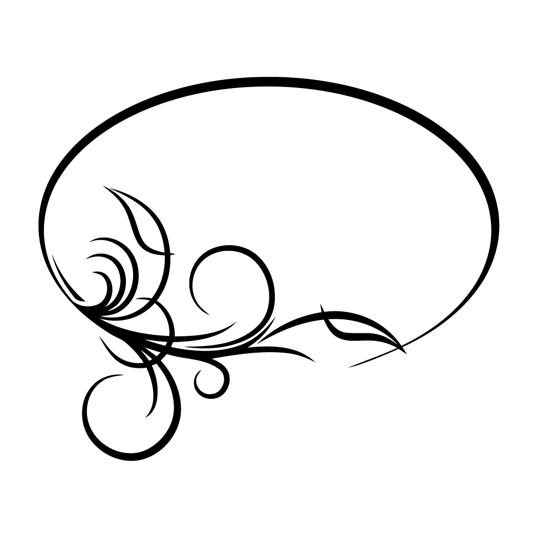 Овал узорный