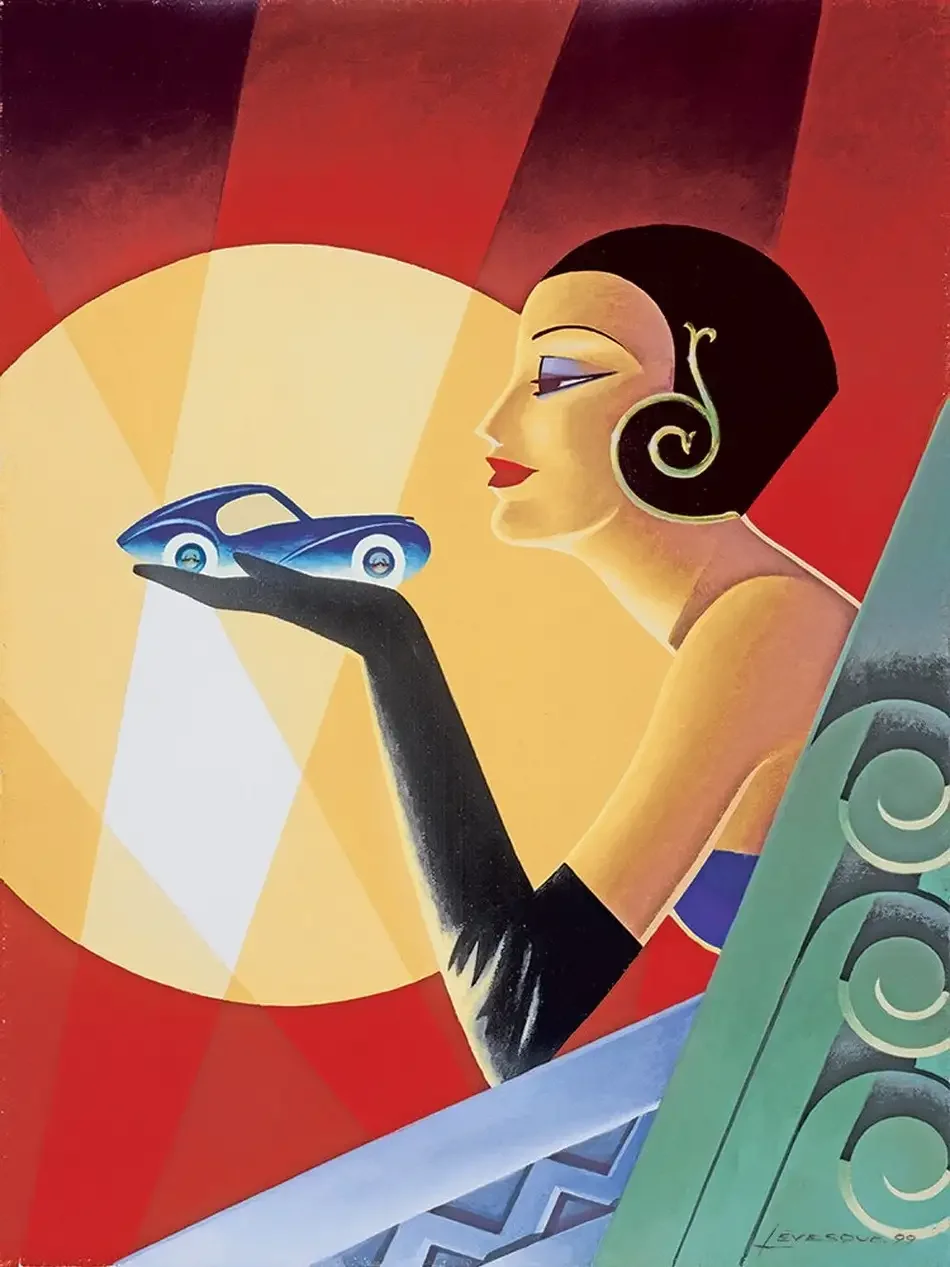 Художник арт- деко Claire Coxon