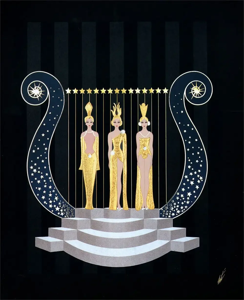 Графика арт-деко Эрте Роман Тыртов