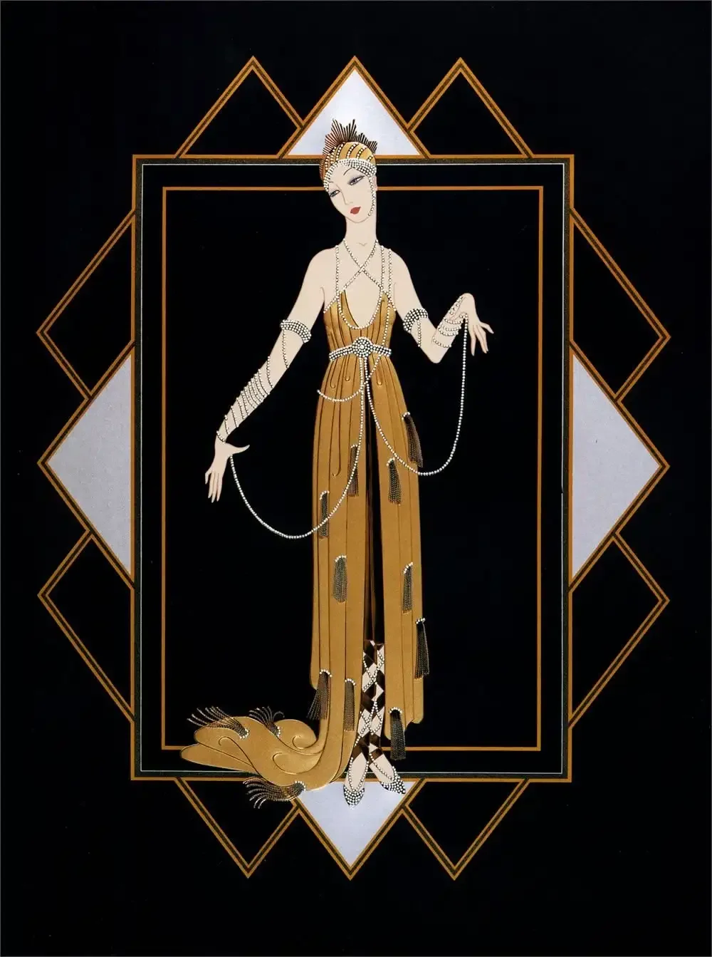 Современные иллюстрации в стиле арт деко