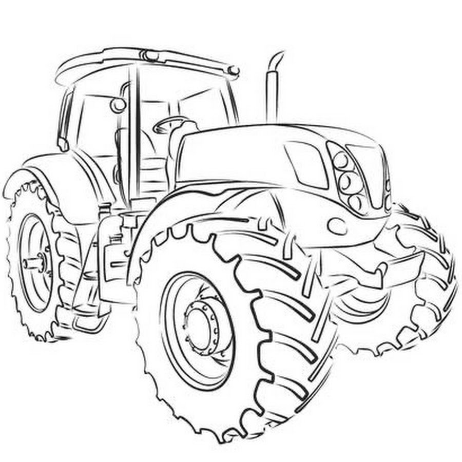 Трактор уборка снега раскраска